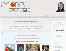 Tablet Screenshot of froebelsystems.de
